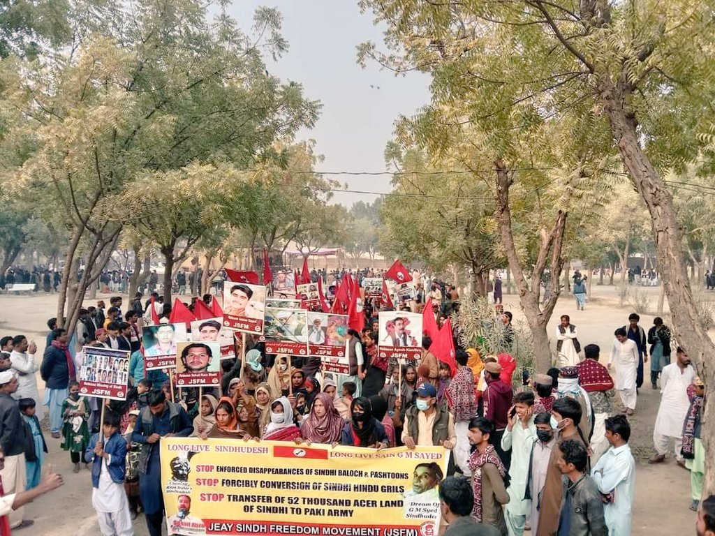 All Sindhi, Baloch, Pashtoon missing persons should be released on the International Day of Enforced Disappearance: Sohail Abro Chariman JSFM 7 Protest abuction against sindhi nationalist workers