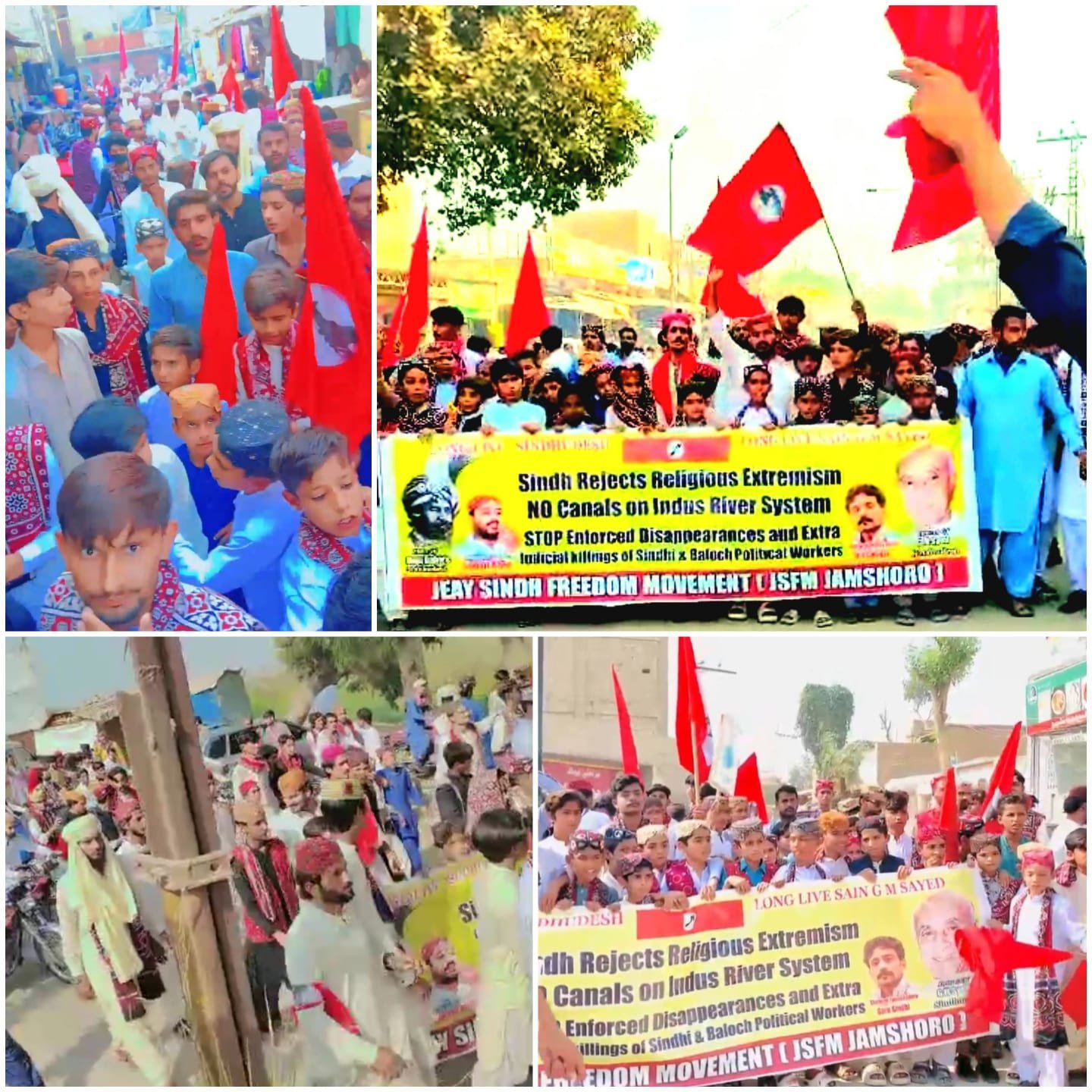 JSFM holds National Rallies in Sindh. on the Occasion Sindhi Cultural Day against Religious Extremism, Enforced Disappearances & illegal Construction Canals on Indus River 2 IMG 20241203 WA0001