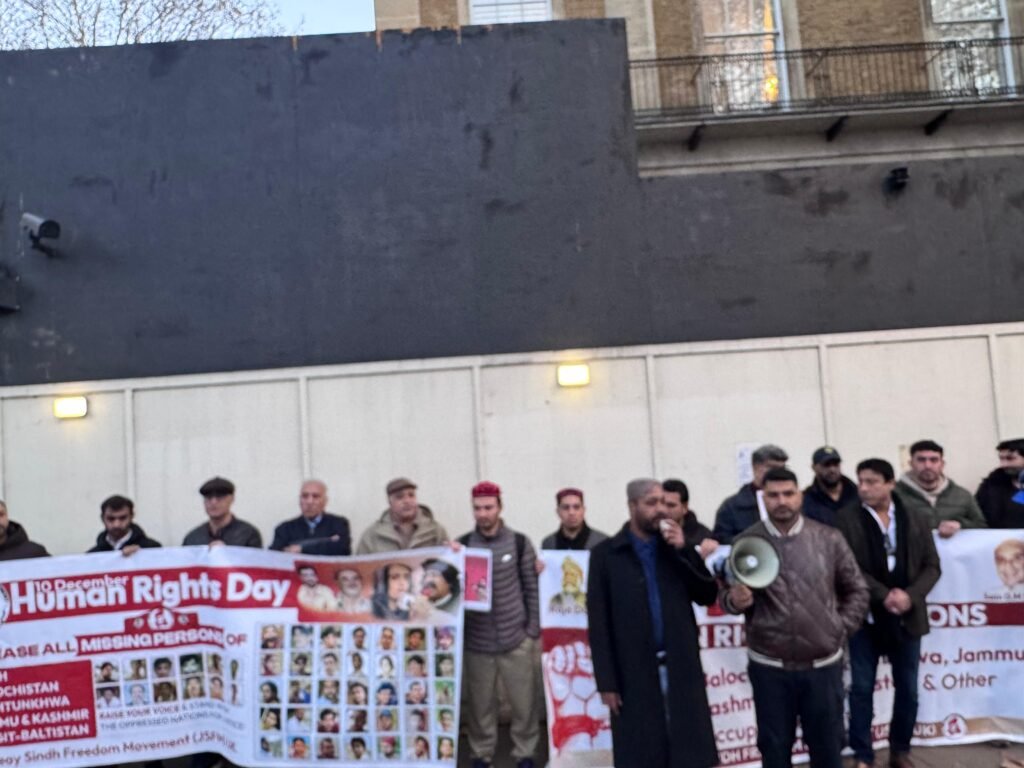 JSFM Protest on Human Rights Day London 10 Downing Street