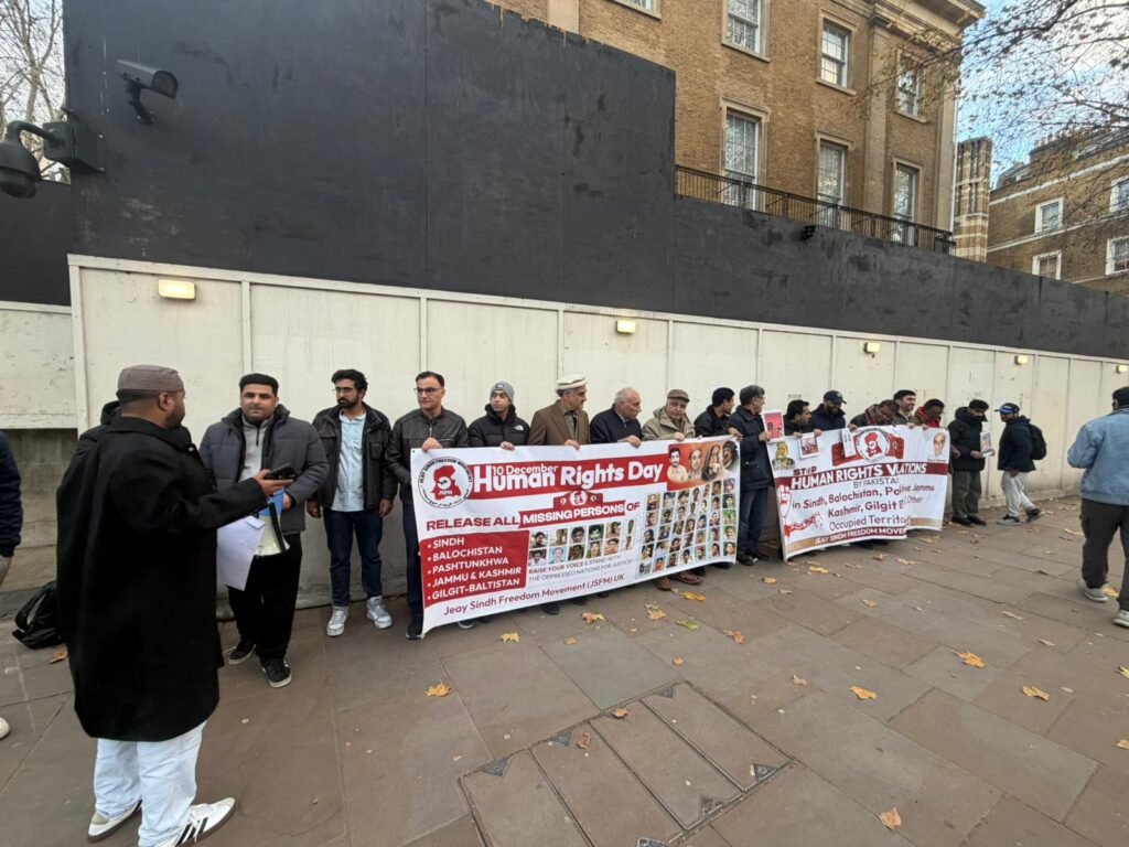 JSFM Protest on Human Rights Day London 10 Downing Street 3