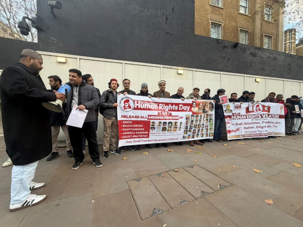 JSFM Protest on Human Rights Day London 10 Downing Street 4