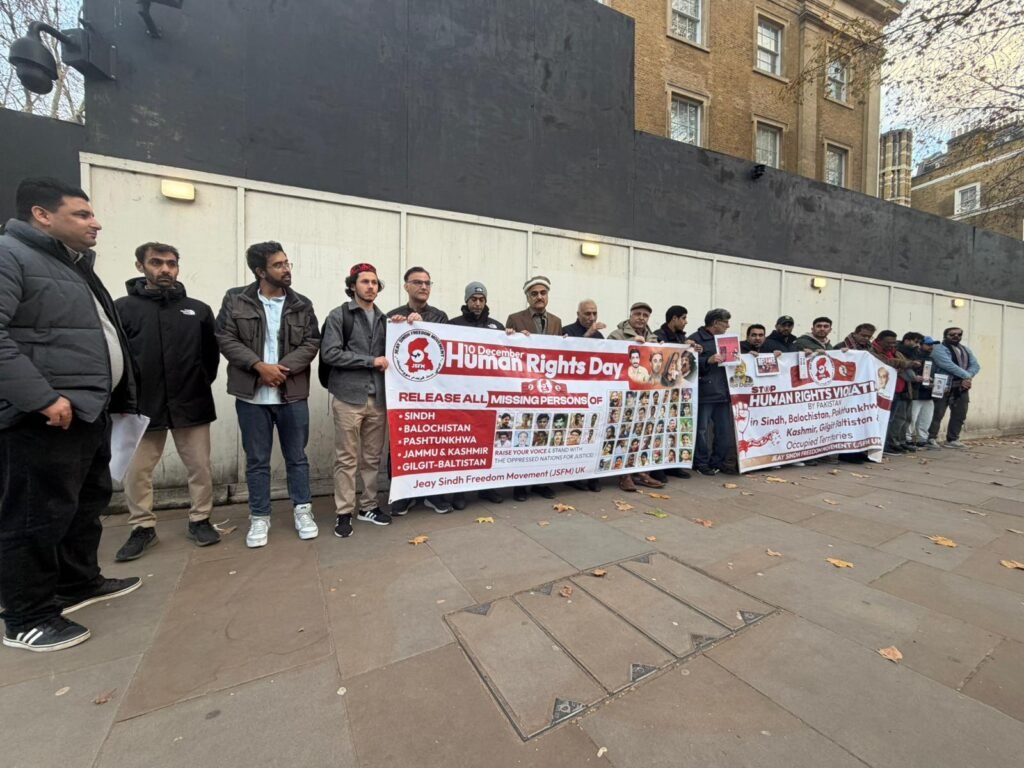 JSFM Protest on Human Rights Day London 10 Downing Street 8